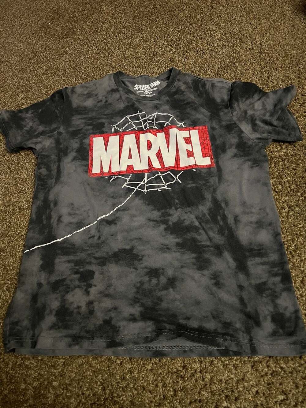 Mad Engine Marvel Spider-Man Across The Spider-Verse Tie-Dye T-Shirt Size M